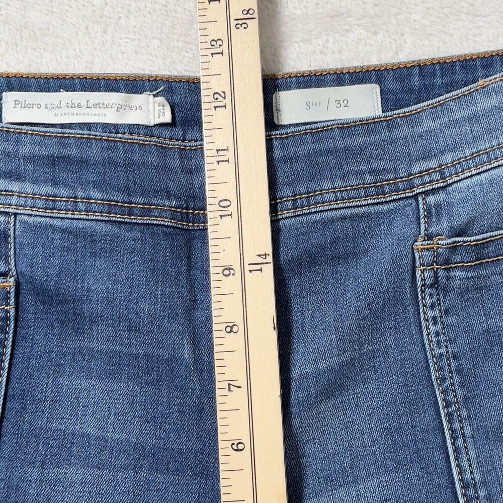 Anthropologie Pilcro Utility High Rise Cropped Bootcut Jeans Women Sz 32 - Picture 14 of 16